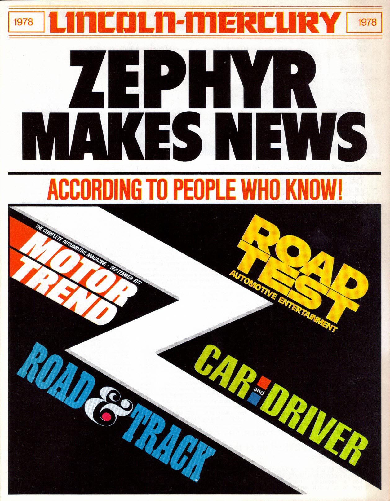 1978 Mercury Zephyr News Brochure Page 4